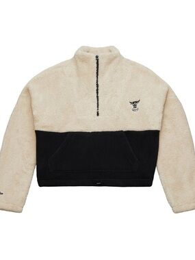 NBA LADIES CHICAGO BULLS MITCHELL & NESS HALF ZIP PULLOVER